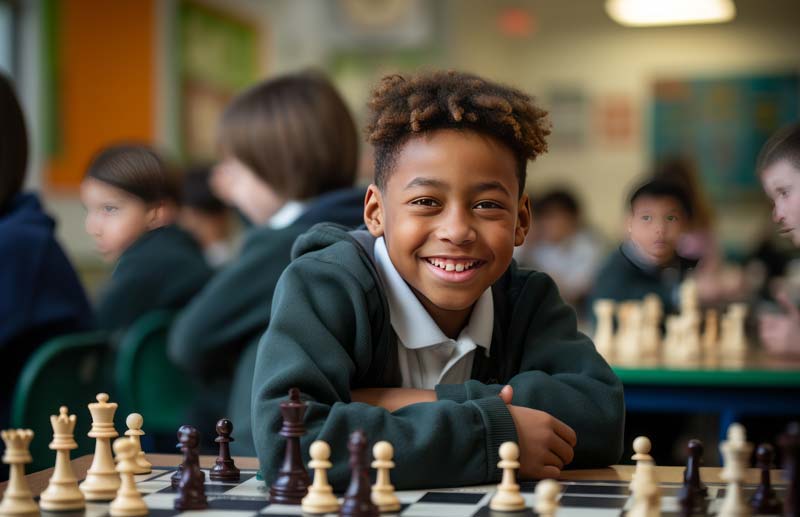 Student in a Ryan Deering Chess Private Lesson